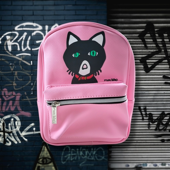 Marc Tetro Handbags - ✨️HP✨️Marc Tetro | NWOT Cute Small Pink Black Cat Backpack